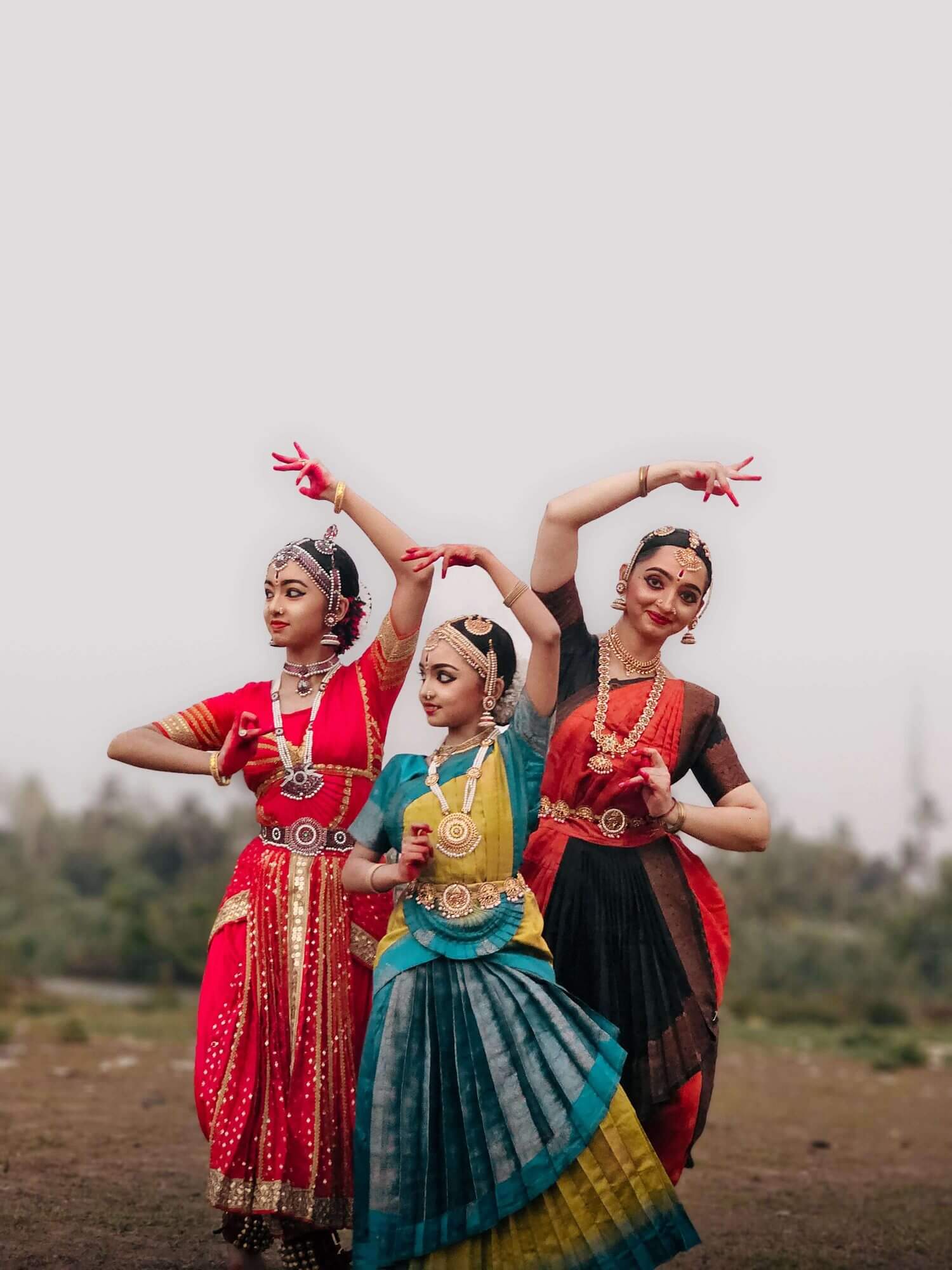 Bharatanatyam dancer in mudra